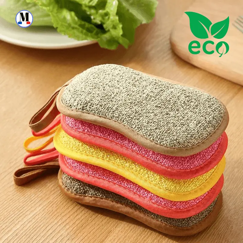 5 Eponges Lavable et Réutilisable - La Maison de la Housse®