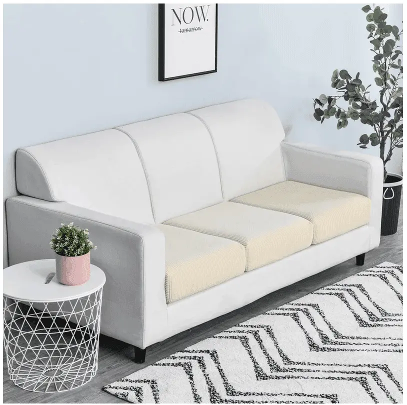 DESTOCKAGE - Housse de Coussin Beige Pour Siège D'assise Canapé - La Maison de la Housse®