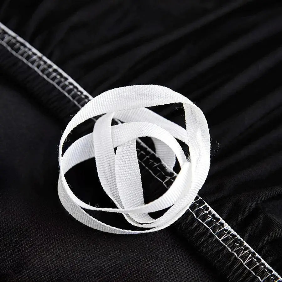 Housse De Canapé d'Angle Black Noir - La Maison de la Housse®