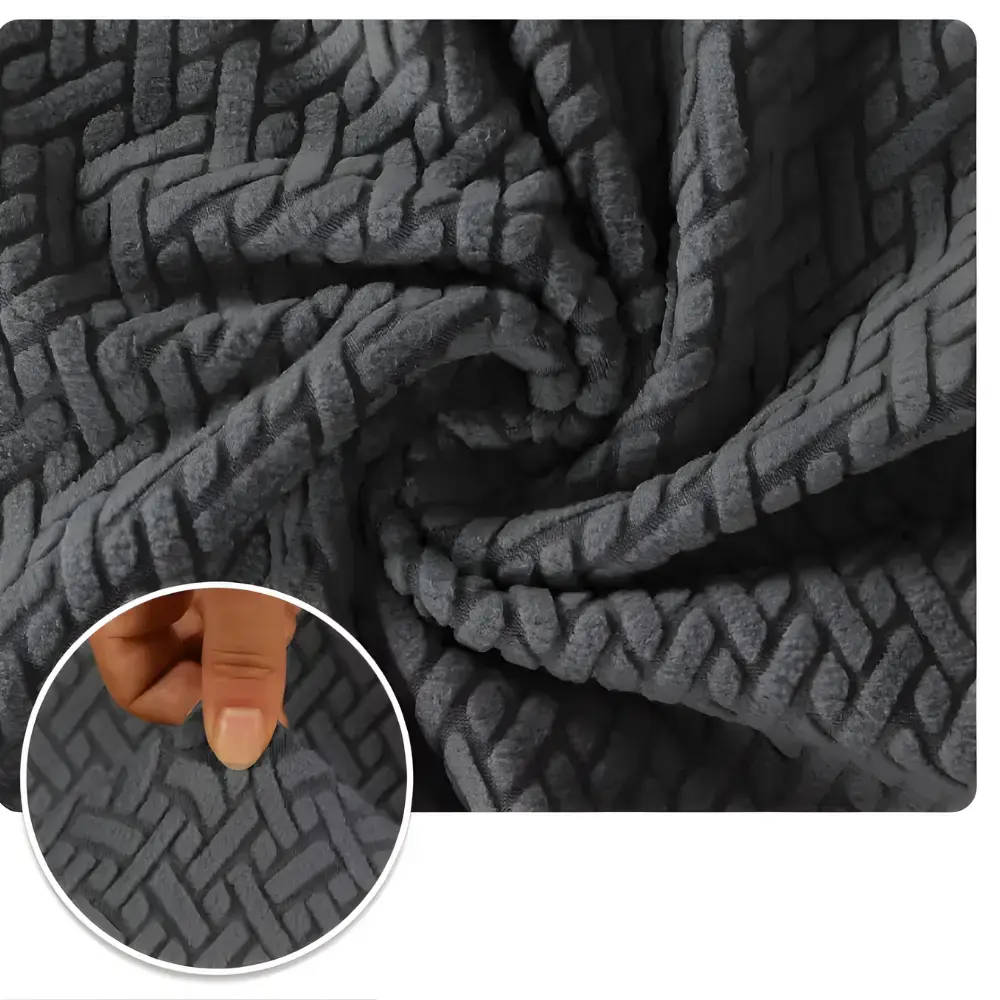 Housse Noir Coussin D'assise & Dossier - Canapé & Fauteuil La Maison de la Housse®