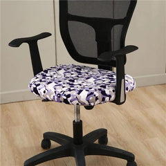 Housse de Chaise Camo de Bureau Style Velours