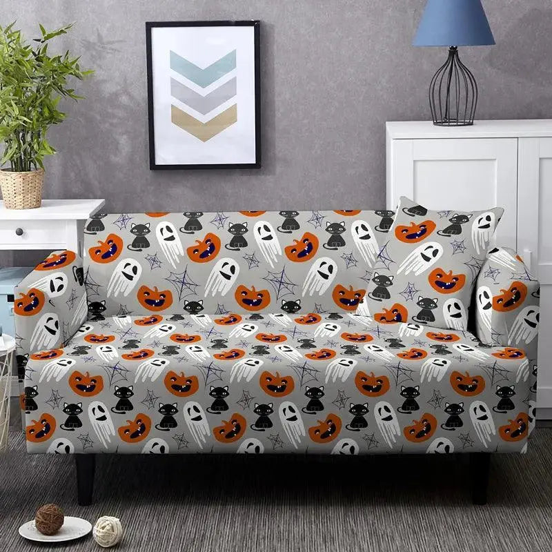 Housse de canapé Citrouille Halloween - La Maison de la Housse®