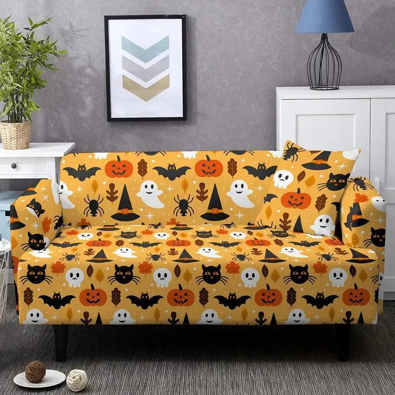Housse de canapé Citrouille Halloween - La Maison de la Housse®