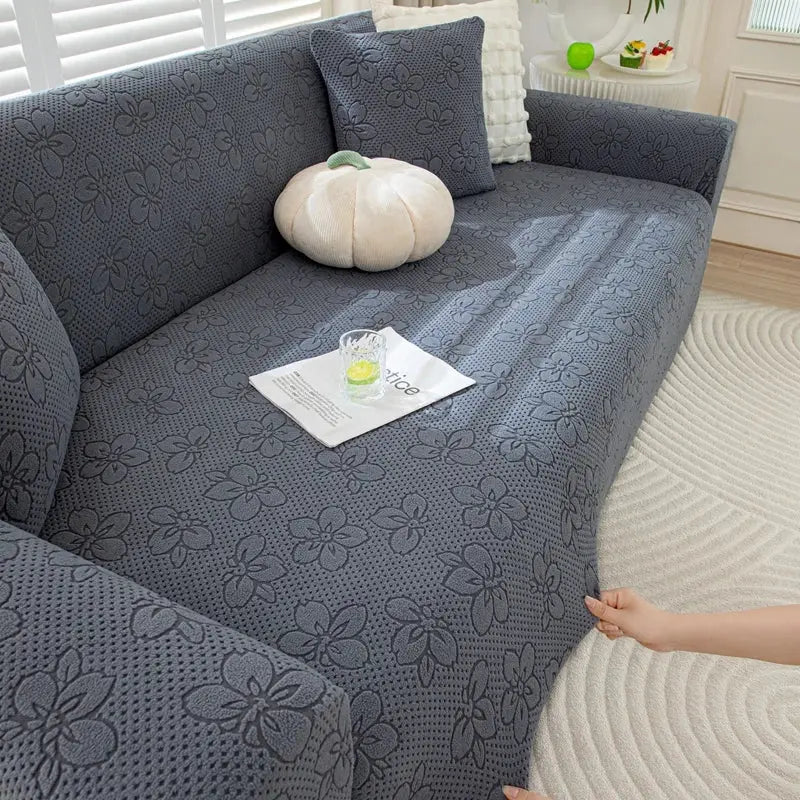 Housses de Canapé Jacquard Fleur La Maison de la Housse®