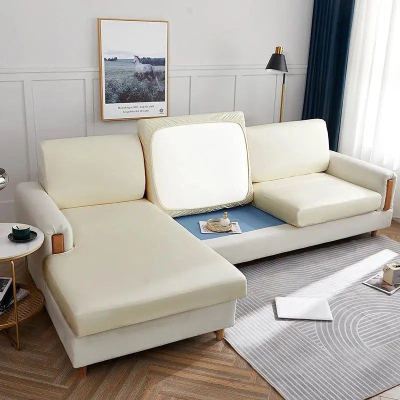 Housses de Coussins d'Assise en Simili cuir Imperméable - La Maison de la Housse®