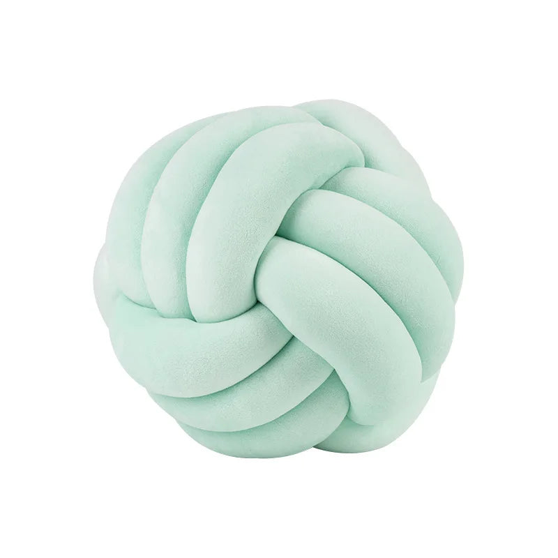 1 Coussin Boule Nœud Design – Décoratif Moderne en Velours
