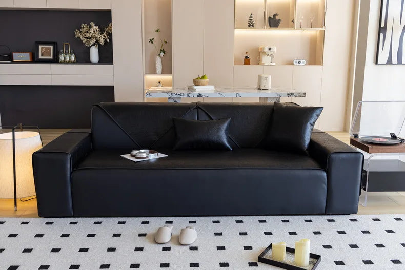 LineProtect™ – Protège Canapé Design Imperméable & Antidérapant en Simili Cuir