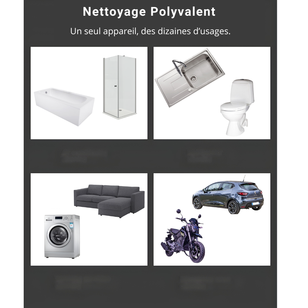 Nettoyeur à Vapeur Portatif Haute Pression - ThermaClean™