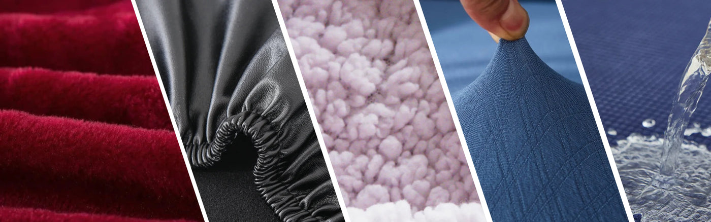 banniere matiere de housse pour canapé