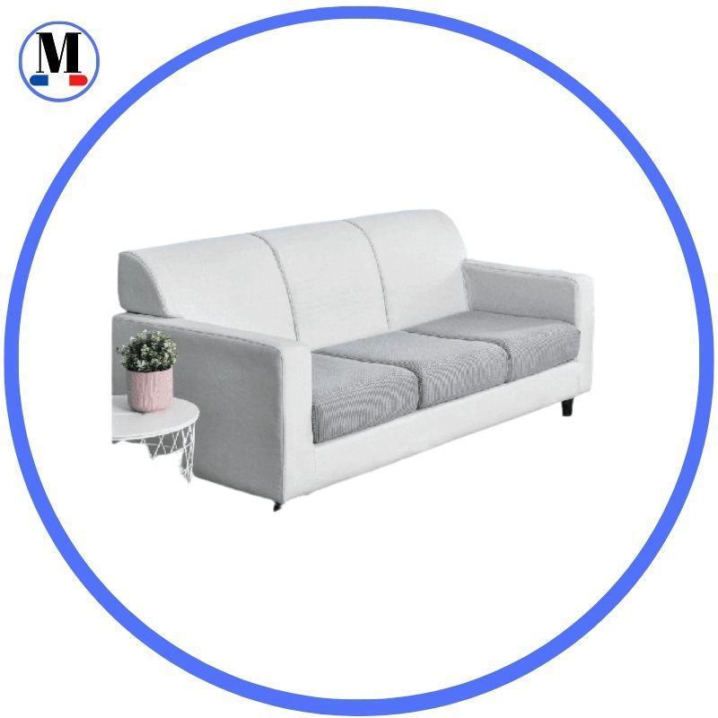DESTOCKAGE - Housse Coussin d'Assise Canapé Gris Clair - La Maison de la Housse®