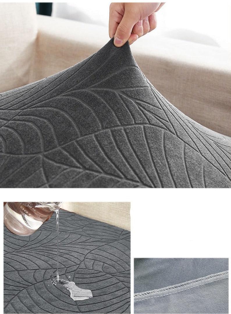 Destockage - Housse Coussin d'Assise Canapé - Jacquard Beige - La Maison de la Housse®