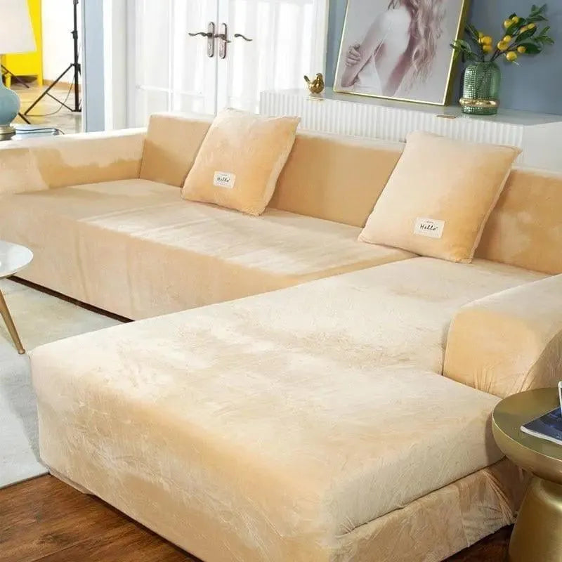 housse-de-canape-dangle-en-velours-beige – La Maison de la Housse