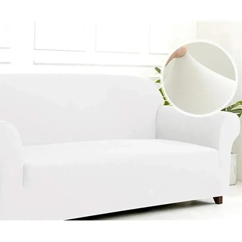 Housse De Canapé Extensible Blanc pour Housse de canapé – La Maison De La Housse