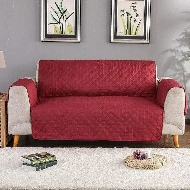 housse-de-canape-impermeable-matelasse-rouge – La Maison de la Housse