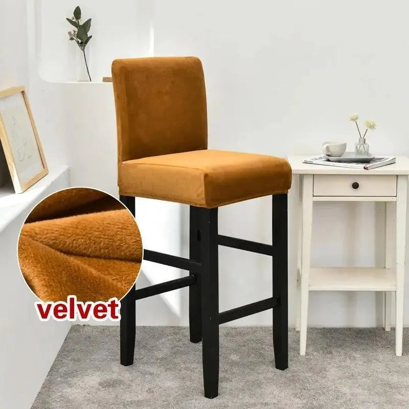 housse-de-chaise-de-bar-en-velours – La Maison de la Housse