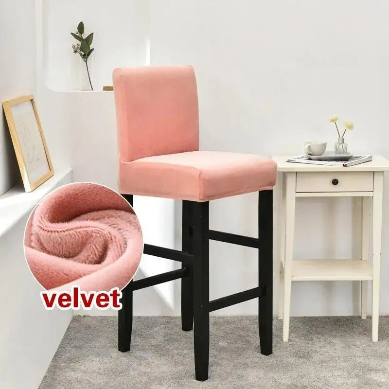 housse-de-chaise-de-bar-en-velours – La Maison de la Housse