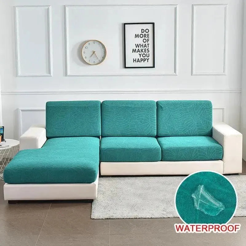 housse-de-coussin-dassise-pour-canape-motif-jacquard-velours-bleu-canard – La Maison de la Housse