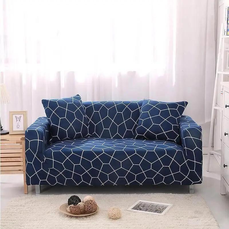 2 Housses De Coussin Bleucrowo Pour Canapé - 45 x 45 Cm pour Housses De Coussin – La Maison De La Housse