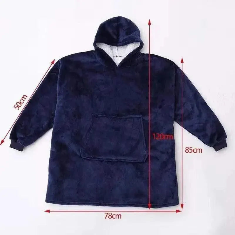 poncho-pull-over-sweatshirt-plaid-universel-homme-femmme-interieur-polaire – La Maison de la Housse