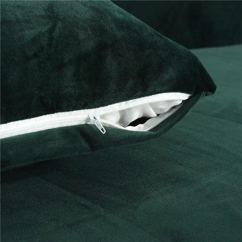 Housse De Coussin En Velours Bleu marine - La Maison de la Housse®