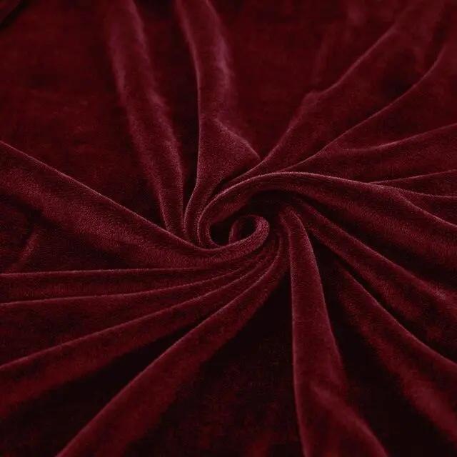 Housse De Coussin En Velours Rouge vin - La Maison de la Housse®