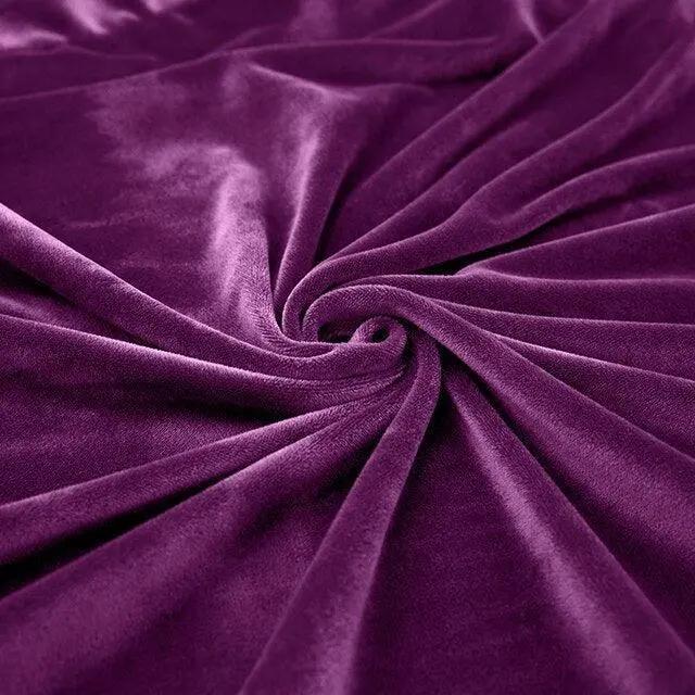 Housse De Coussin En Velours Violet - La Maison de la Housse®