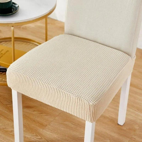 Housse Assise Extensible Beige Pour Chaise - La Maison de la Housse®