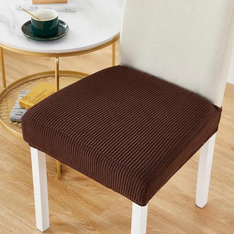Housse Assise Extensible Café Pour Chaise - La Maison de la Housse®