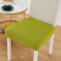 Housse Assise Extensible Vert Gazon Pour Chaise