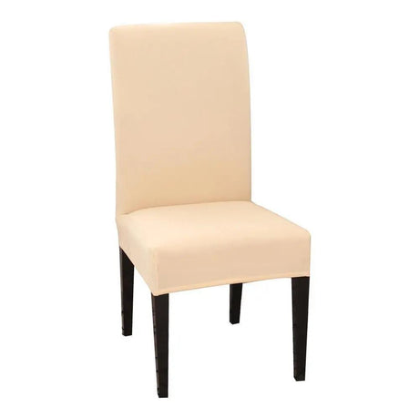 Housse De Chaise Classique Extensible - Beige - La Maison de la Housse®