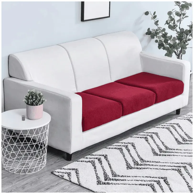 Housse Rouge Coussin d'Assise Canapé & Fauteuil - La Maison de la Housse®