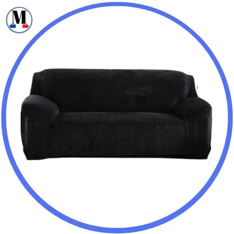 Housse de Canapé Velours Noir - La Maison de la Housse®