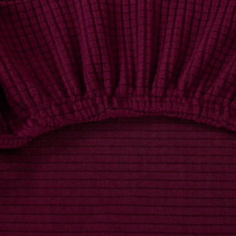 Housse de Chaise Assise Rouge Vin - La Maison de la Housse®