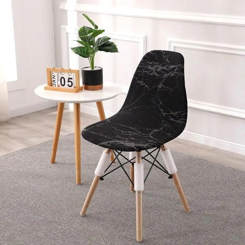 Housse de Chaise Scandinave Marbre - La Maison de la Housse®
