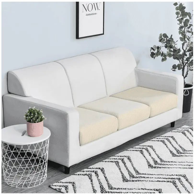 Housse de Coussin Beige Pour Siège d'Assise et Dossier Canapé & Fauteuil - La Maison de la Housse®