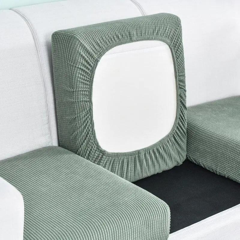 Housse de Coussin Vert Mousse Pour Siège D'assise De Canapé - Fauteuil - La Maison de la Housse®