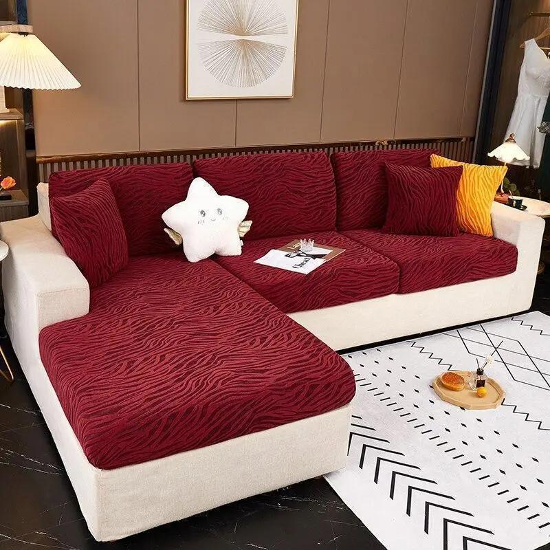 Housses de Coussin Zébrée Velours Pour Siège D'assise - La Maison de la Housse®