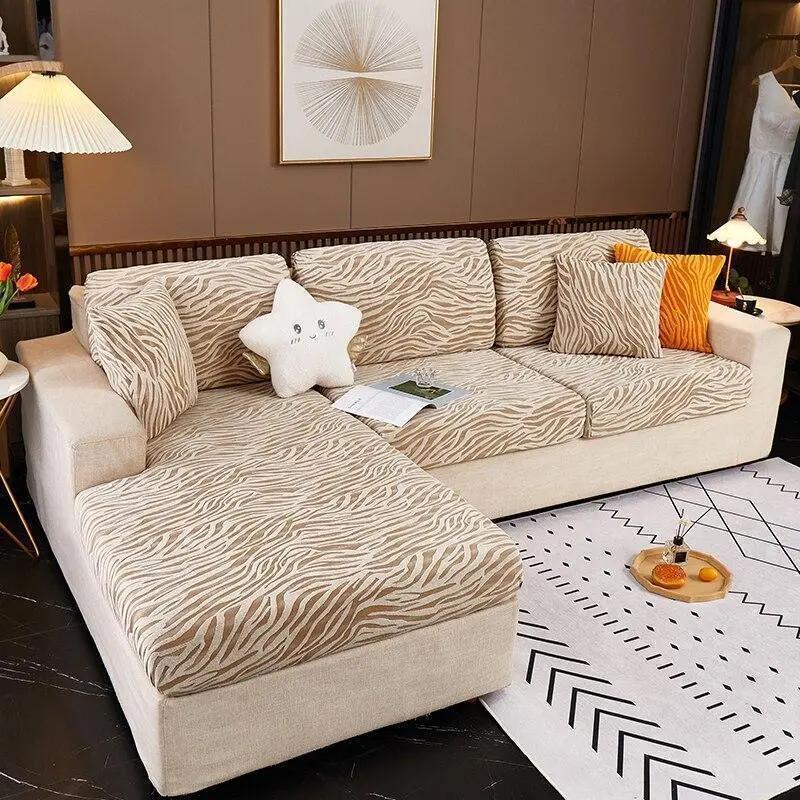 Housses de Coussin Zébrée Velours Pour Siège D'assise - La Maison de la Housse®