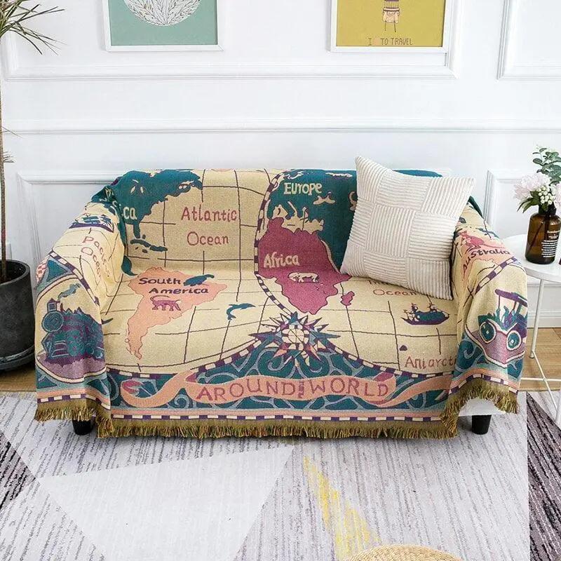 Jeté de Canapé et Fauteuil Tissage Motif - 130x180cm - La Maison de la Housse®