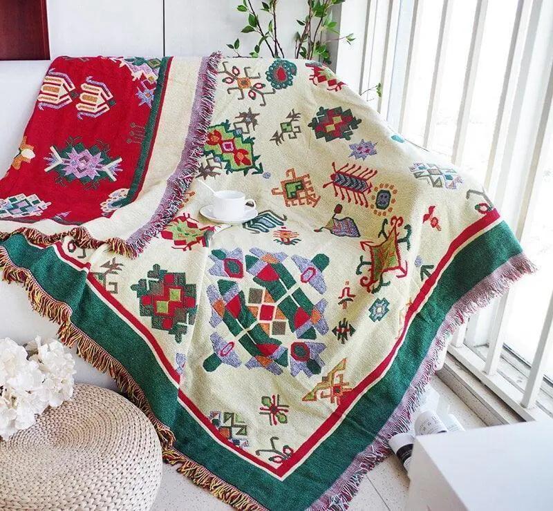 Jeté de Canapé et Fauteuil Tissage Motif - 130x180cm - La Maison de la Housse®