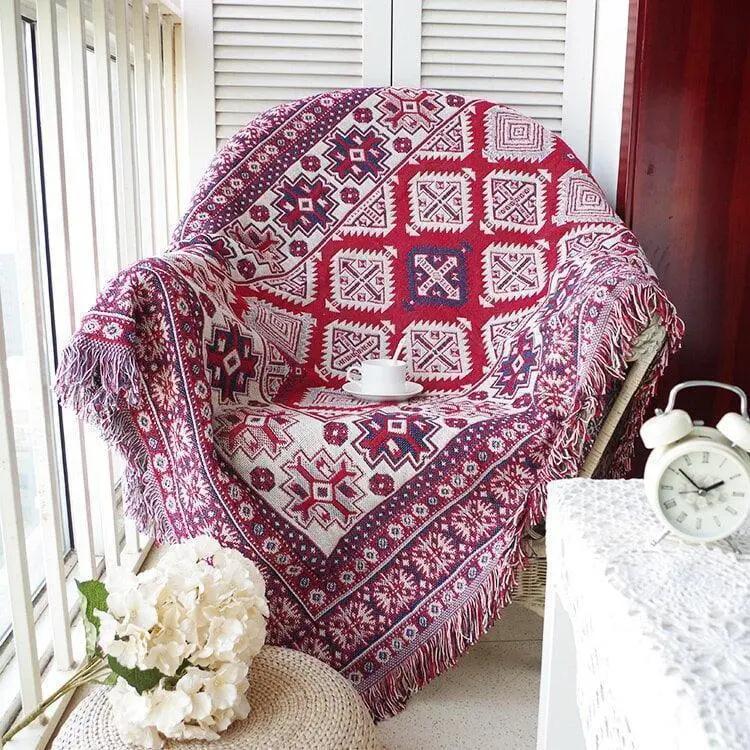 Jeté de Canapé et Fauteuil Tissage Motif - 130x180cm - La Maison de la Housse®