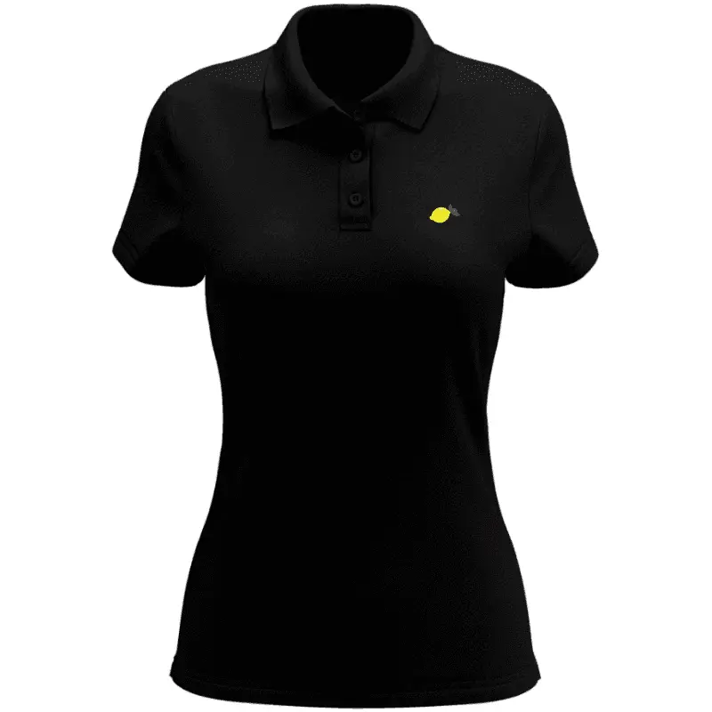 Polos Femme Lemon Inside Manche Courte Coton 100% Bio - La Maison de la Housse®