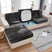 Housse Coussin d'Assise Canapé en Velours Gris Foncé - La Maison de la Housse®