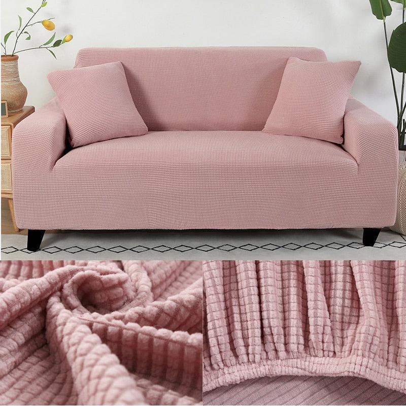 Housse de Canapé Rose Microfibre - La Maison de la Housse®