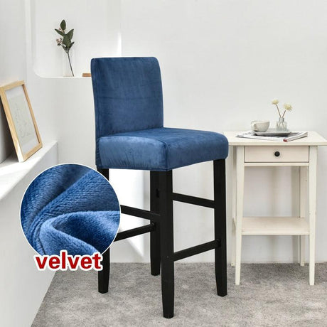Housse de chaise de bar en velours - La Maison de la Housse®