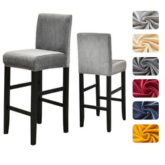 Housse de chaise de bar en velours