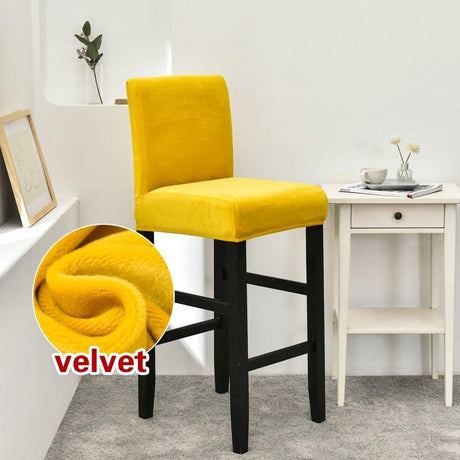 Housse de chaise de bar en velours - La Maison de la Housse®