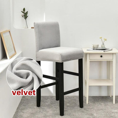Housse de chaise de bar en velours - La Maison de la Housse®