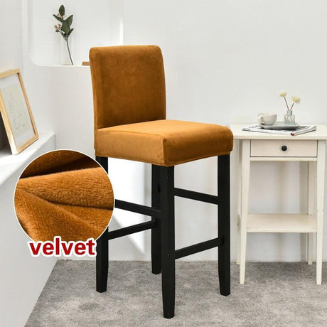 Housse de chaise de bar en velours - La Maison de la Housse®