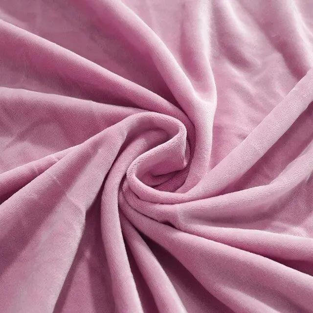 2 Housses De Coussin En Velours Rose Extensibles 45X45cm pour product_type – La Maison De La Housse